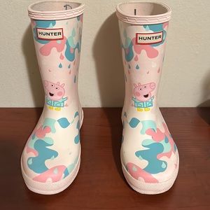 Used Girls' Peppa Pig Muddy Puddles Collection Rain Boots, Size 13
